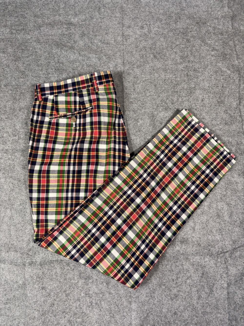 VTG Polo Ralph Lauren Madras Plaid Golf Pants Men’s 34x30